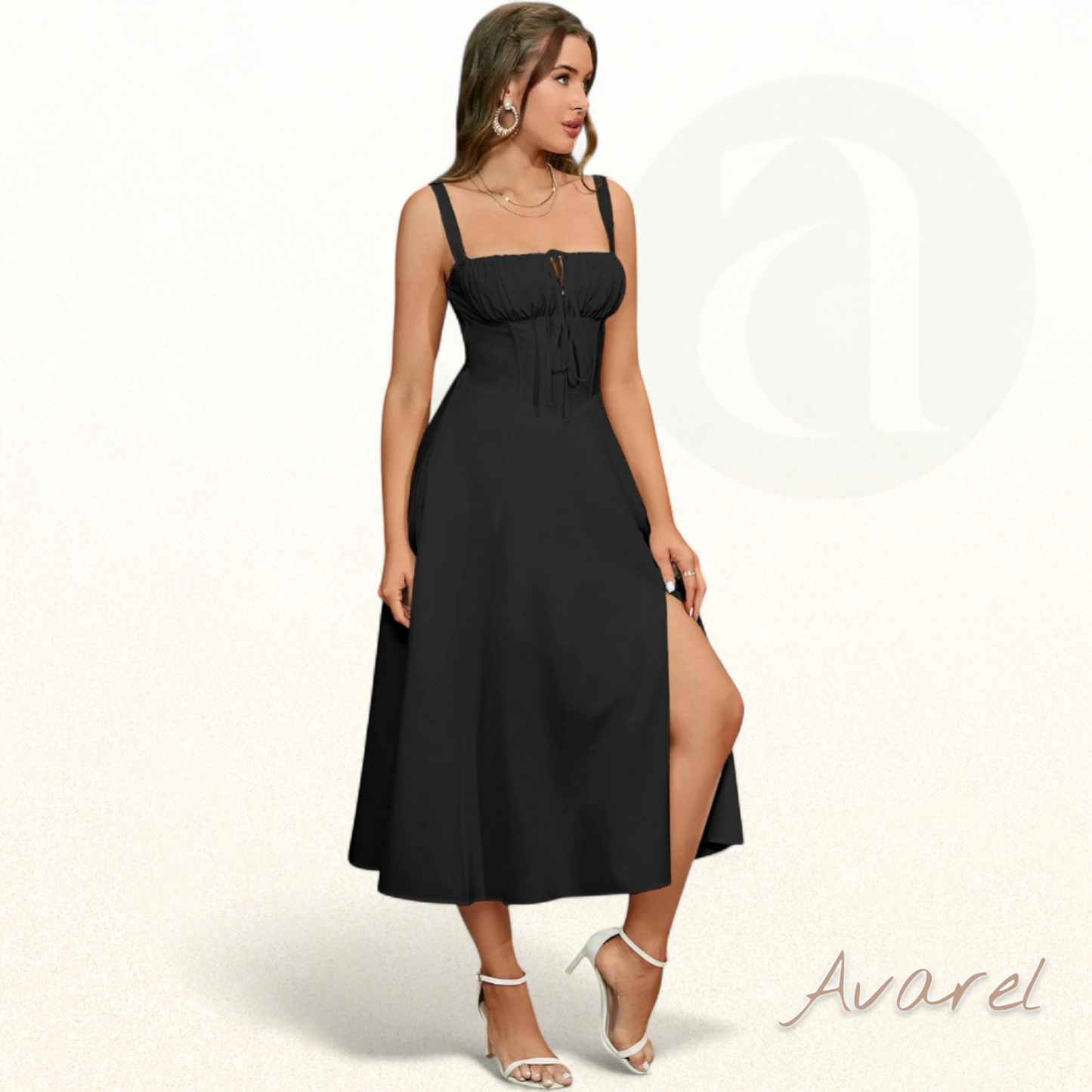 Schickes Bustier-Kleid mit Spitze an den Seiten und verstellbaren Trägern – Das perfekte Outfit für besondere Anlässe