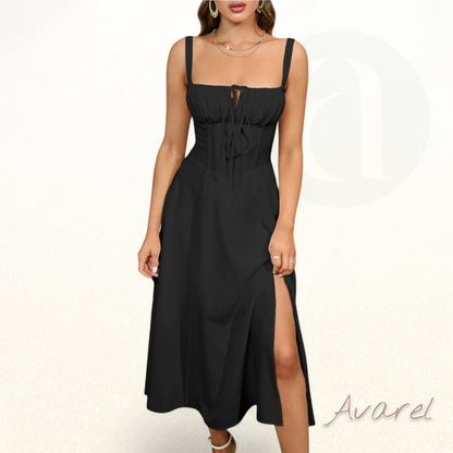 Schickes Bustier-Kleid mit Spitze an den Seiten und verstellbaren Trägern – Das perfekte Outfit für besondere Anlässe