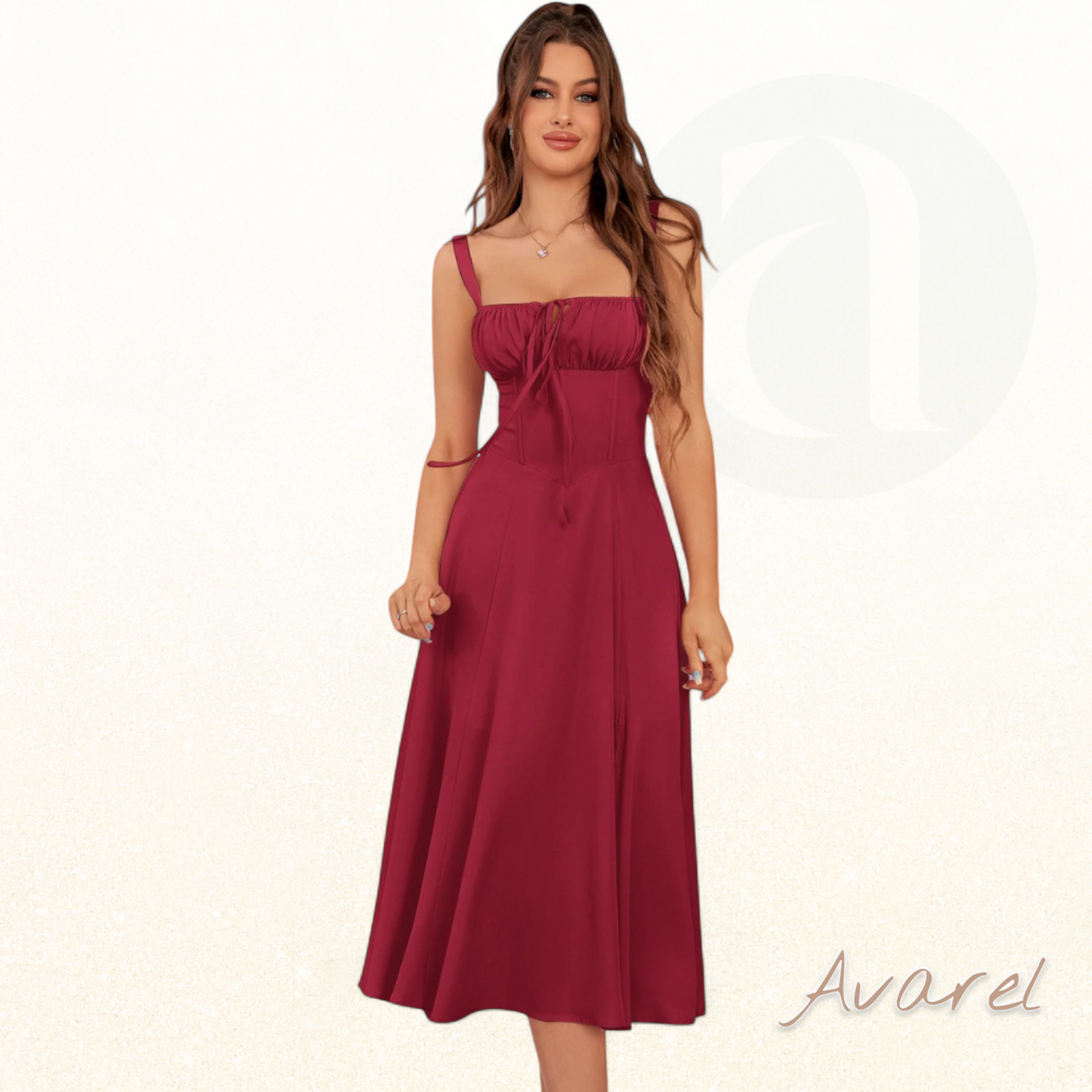 Schickes Bustier-Kleid mit Spitze an den Seiten und verstellbaren Trägern – Das perfekte Outfit für besondere Anlässe