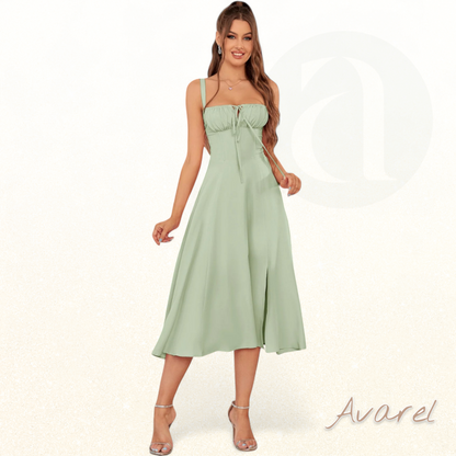 Schickes Bustier-Kleid mit Spitze an den Seiten und verstellbaren Trägern – Das perfekte Outfit für besondere Anlässe