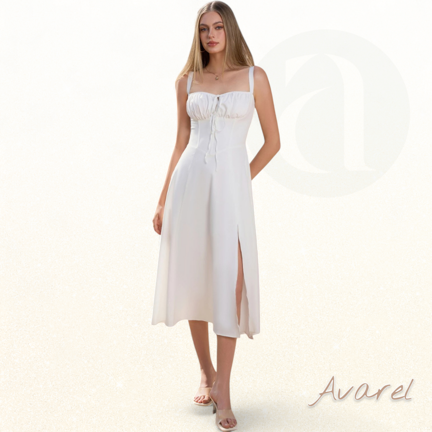 Schickes Bustier-Kleid mit Spitze an den Seiten und verstellbaren Trägern – Das perfekte Outfit für besondere Anlässe