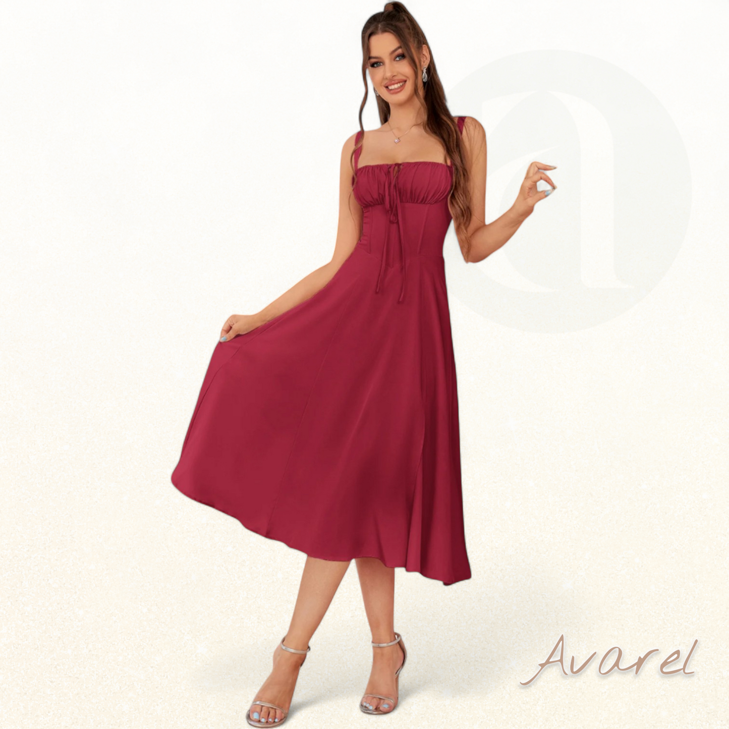 Schickes Bustier-Kleid mit Spitze an den Seiten und verstellbaren Trägern – Das perfekte Outfit für besondere Anlässe