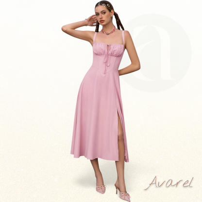 Schickes Bustier-Kleid mit Spitze an den Seiten und verstellbaren Trägern – Das perfekte Outfit für besondere Anlässe