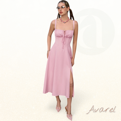 Schickes Bustier-Kleid mit Spitze an den Seiten und verstellbaren Trägern – Das perfekte Outfit für besondere Anlässe