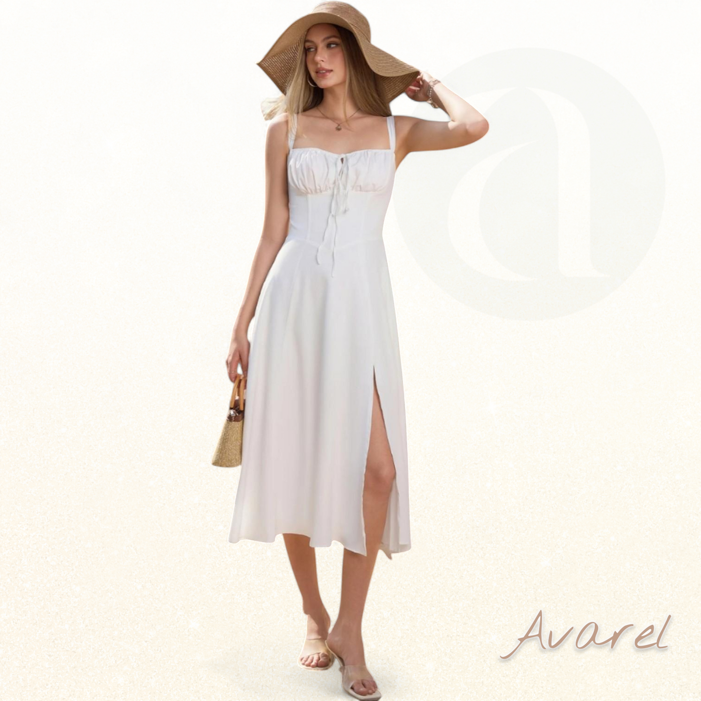 Schickes Bustier-Kleid mit Spitze an den Seiten und verstellbaren Trägern – Das perfekte Outfit für besondere Anlässe