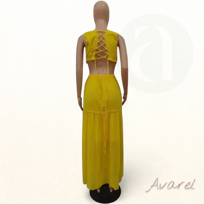 Schickes und elegantes Kleid mit stilvollem V-Ausschnitt für einen verführerischen Look