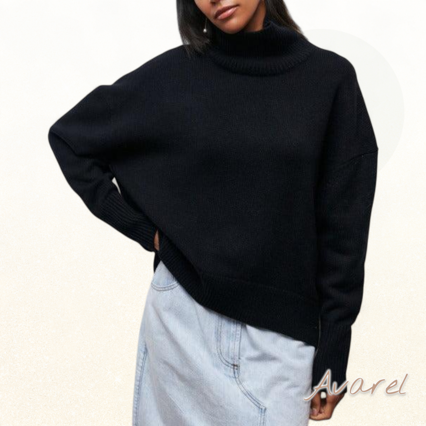 Menperdalin Damen-Hochkragenpulli – Elegante und Bequeme Alltagsstil für Jeden Anlass