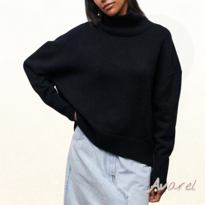 Menperdalin Damen-Hochkragenpulli – Elegante und Bequeme Alltagsstil für Jeden Anlass