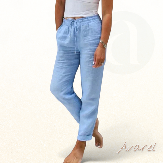 Lässigi, komfortabli Leinen-Casualhose, perfekt für täglich Gebrauch