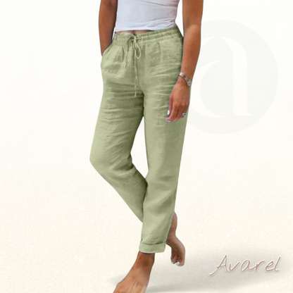 Lässigi, komfortabli Leinen-Casualhose, perfekt für täglich Gebrauch