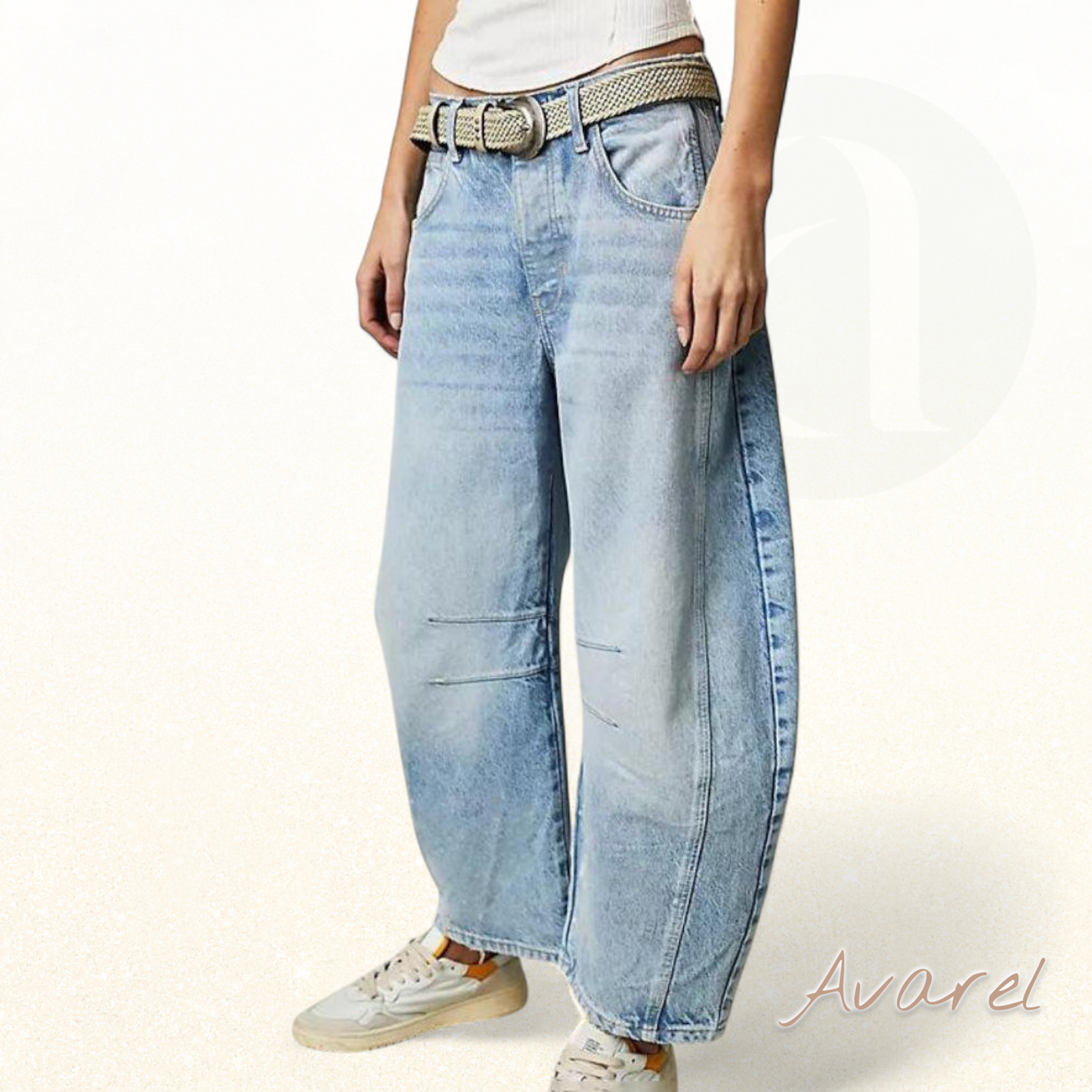 Dame Jeans im Trend mit mittelhoher Taille – modernes Design und unvergleichlicher Komfort für dini Alltag