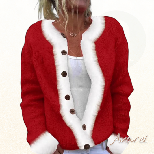 Stilvolli Langarm-Strickjacke mit Farbakzente för en trendige Look