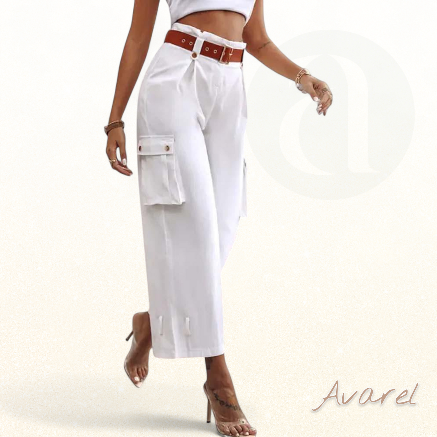 Bequemi Cargohose mit stilvolle einfarbige Taschen