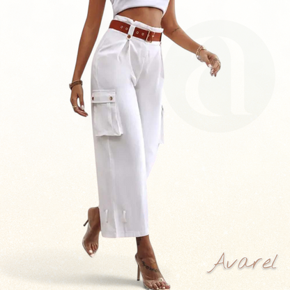 Bequemi Cargohose mit stilvolle einfarbige Taschen