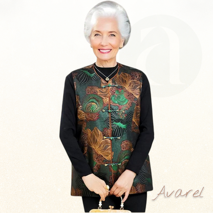 Retro-Chic West mit orientalischer Blumenstickerei für stilvolle Look