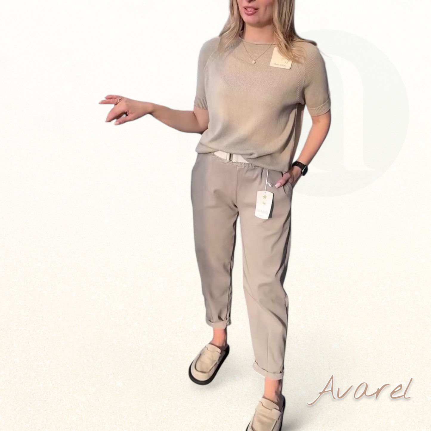 Hose im klassisch einfarbige Design – bequem und lässig in gerader Passform