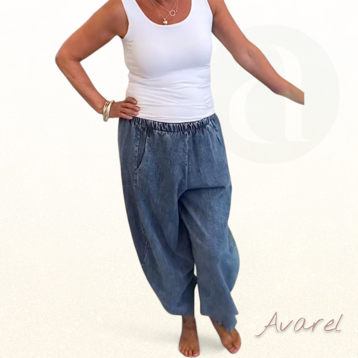 Lässigi Jeans mit elastische Bund für maximale Komfort