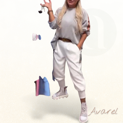 Hose in schlichte Unifarbä für stilvolli Einfachheit