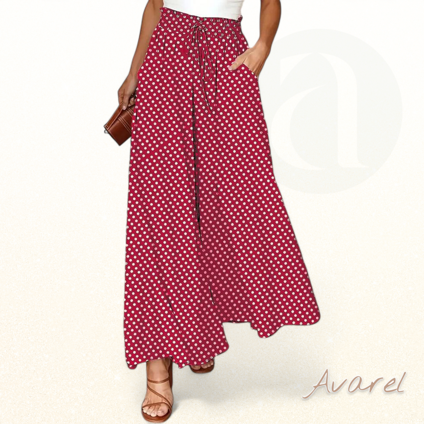 Schlauch mit Polka-Punktmuster, langer Druckdesign