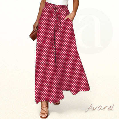 Schlauch mit Polka-Punktmuster, langer Druckdesign