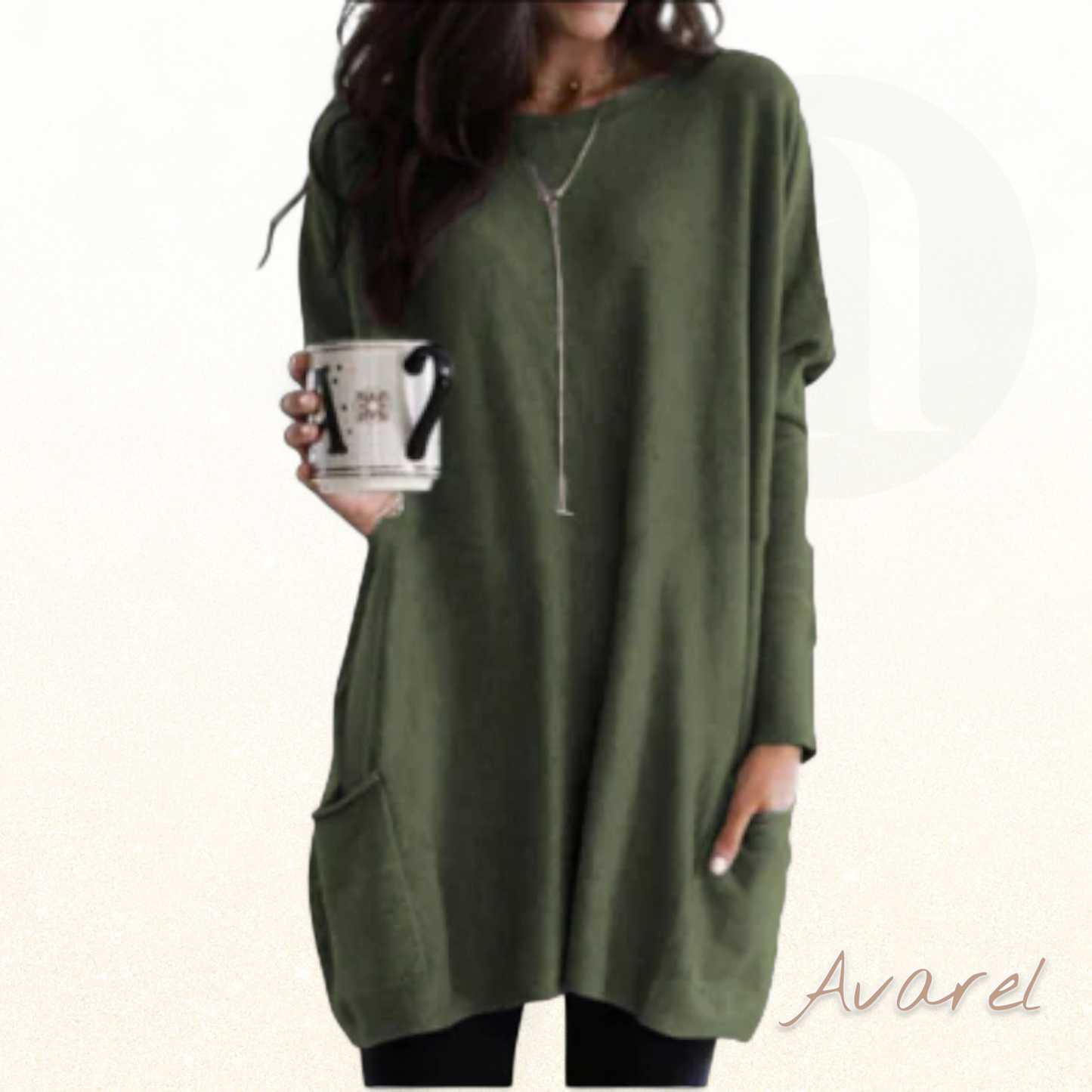 Alkinar Dame Komfortabler Sweatshirt mit Langärmle – Perfekt für jede Gelegenheit