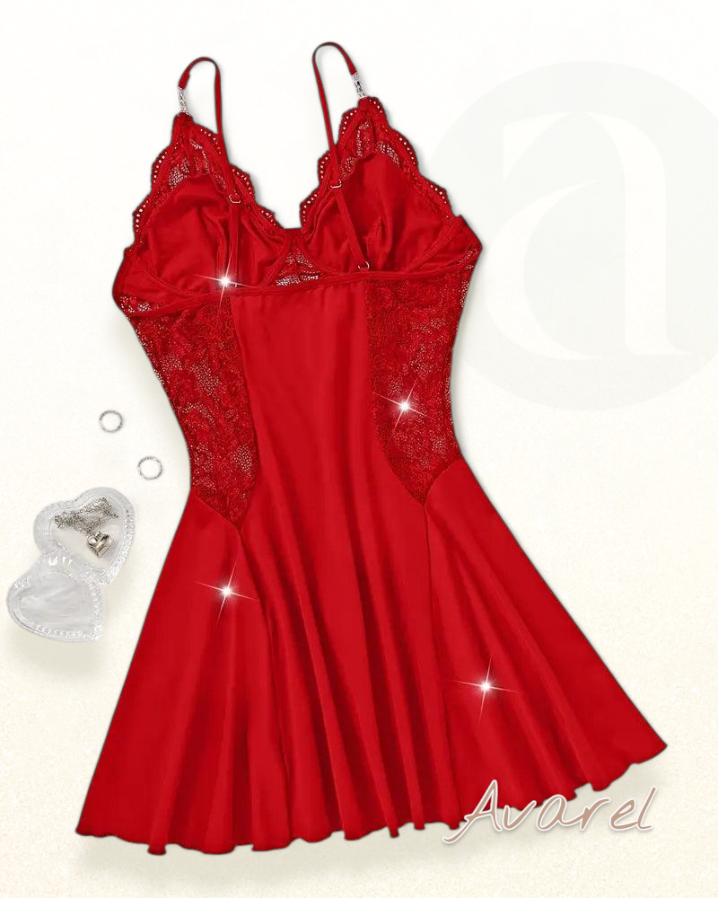 Sexy Nachthem, mit verführerischem Strumpfhalter-Design