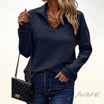 Elegant zippbarer Sweater für e raffinierte und einzigartigi Look