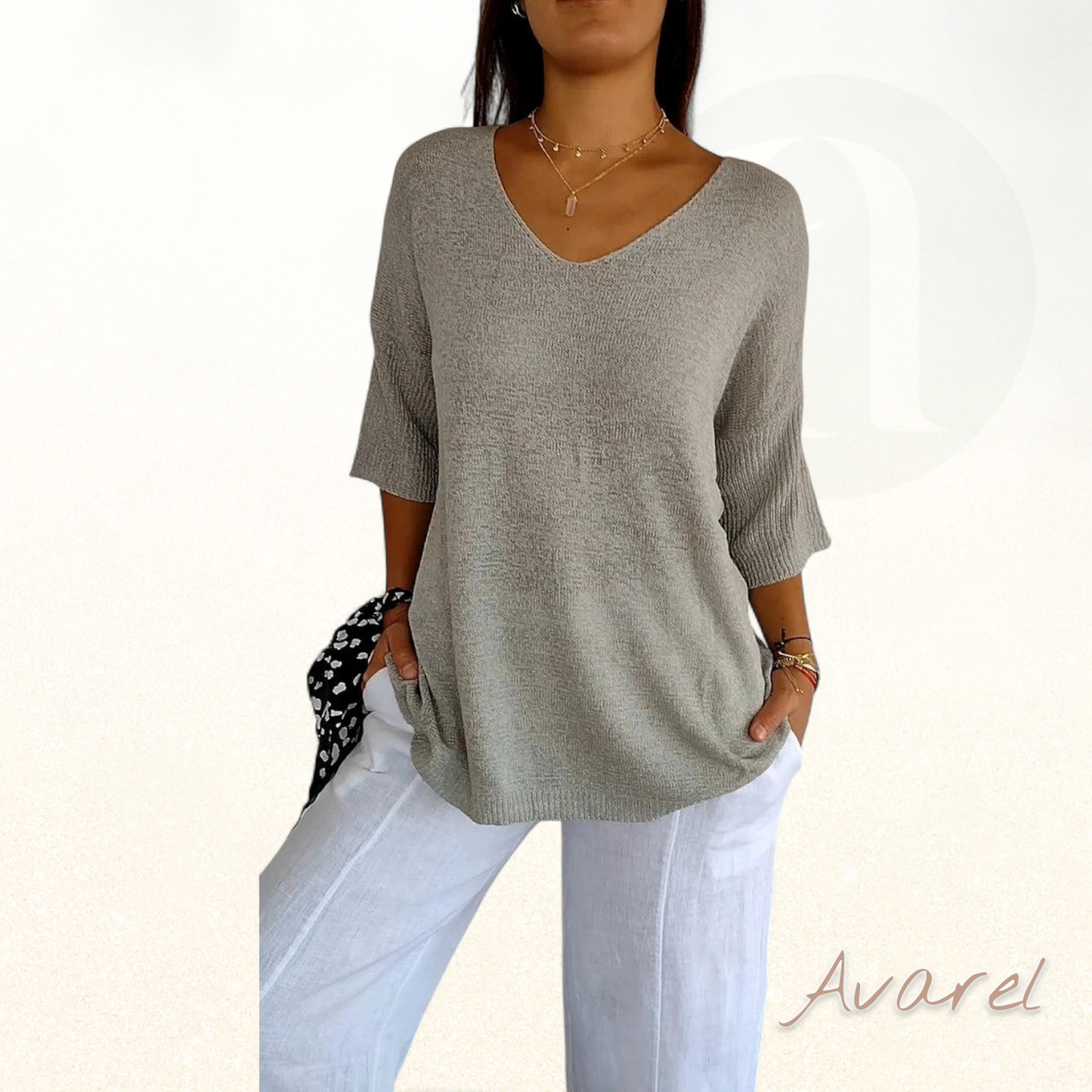 Kateria | Damenbluse mit V-Ausschnitt – modisch, bequem und stilvoll für dr perfekte Look