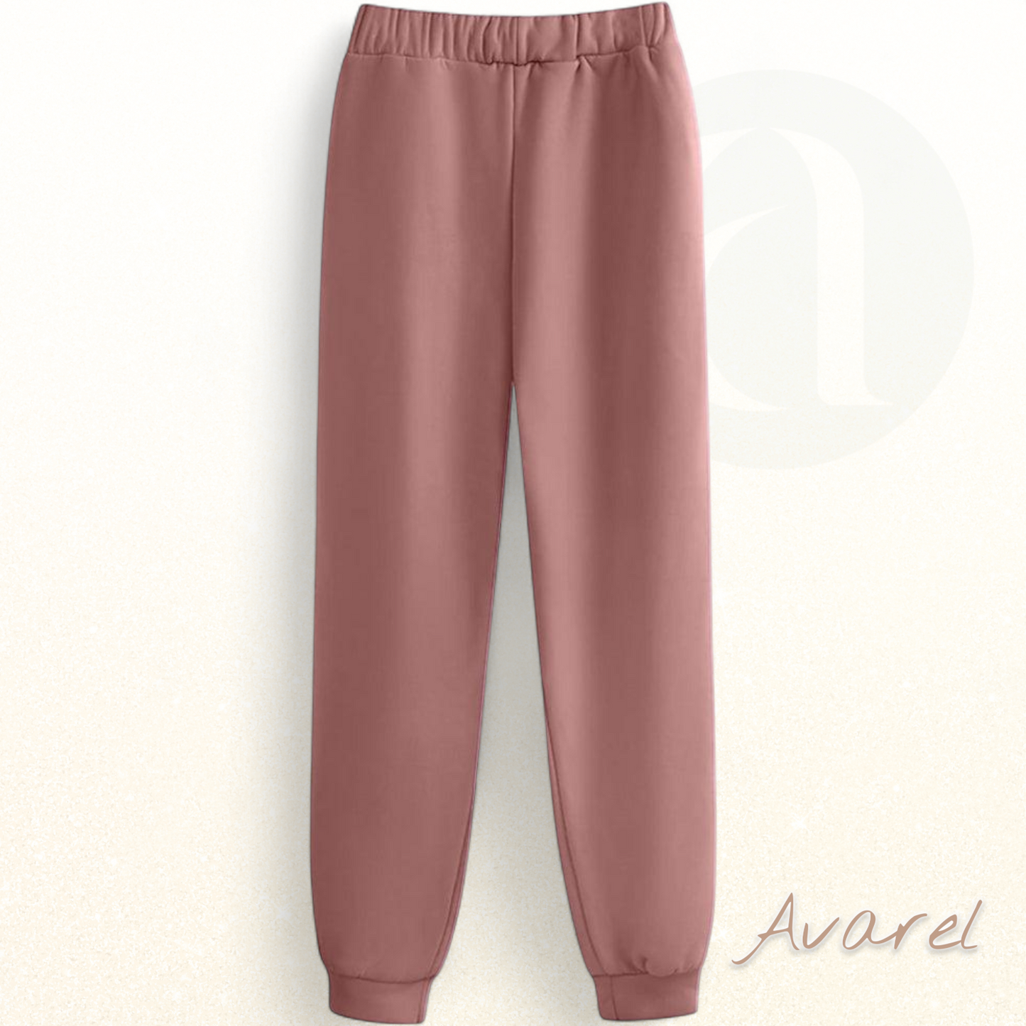 Chillig Fleece-Freizeit-Hose mit schickem Buchstabe-Print