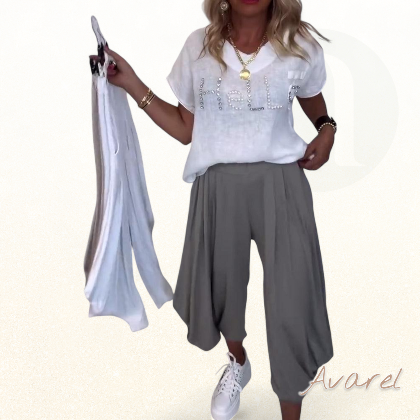 Lässigi einfarbigi Pluderhosen für Damen - Komfort und Stil perfekt zäme gsetzt