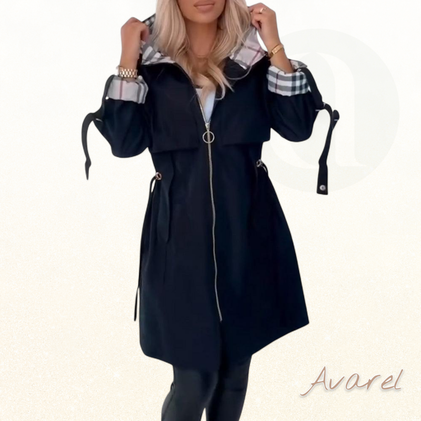 Stilvolle Trenchcoat mit Kapuze – Vielseitigi Jacke für jede Anlas