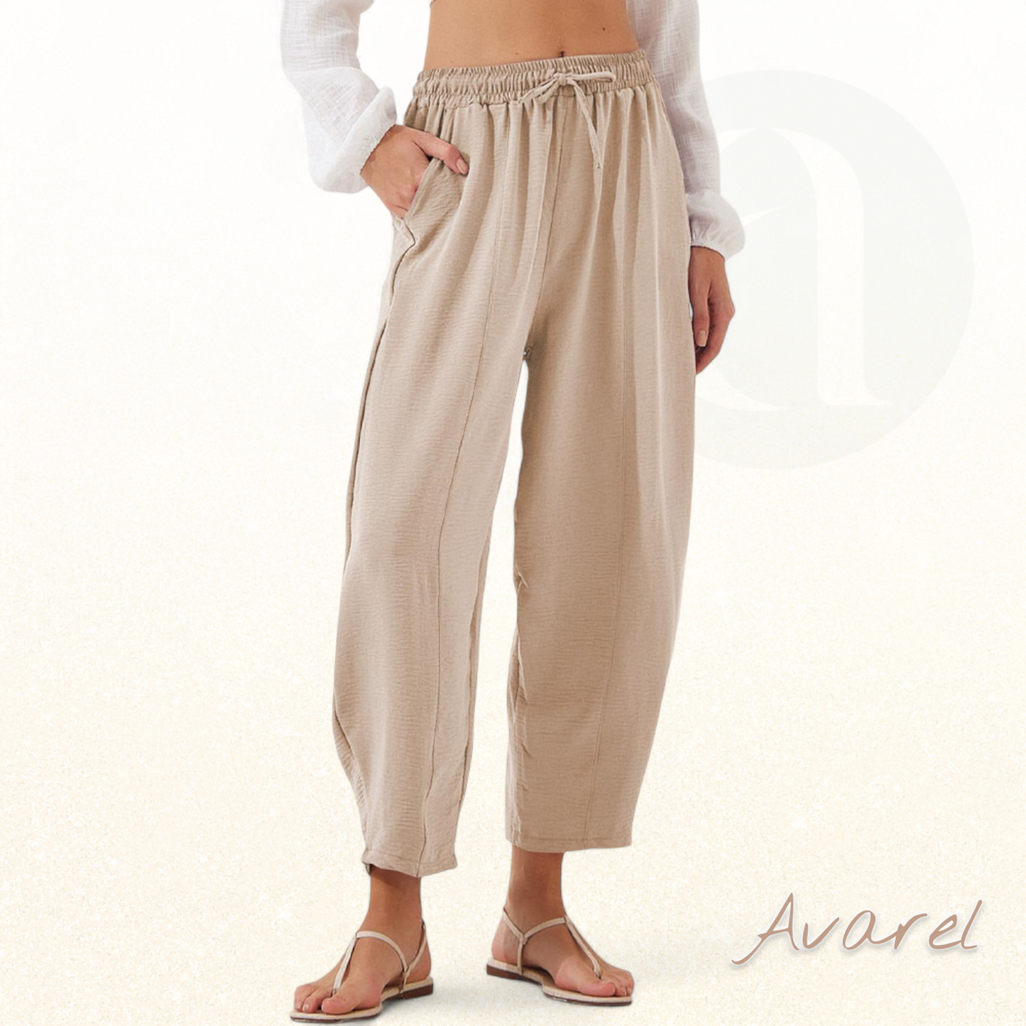 Locker Hosen mit Kordel und praktische Täsch