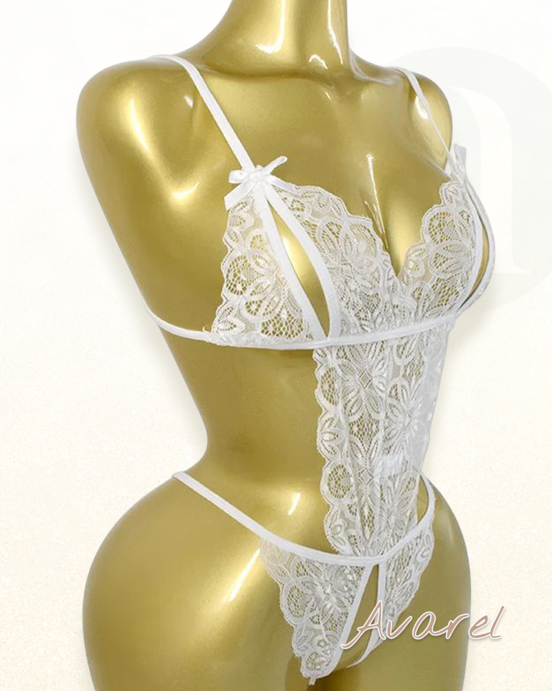 Sexy eijitäligi Spitze-Lingerie mit Schleife