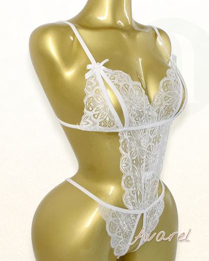 Sexy eijitäligi Spitze-Lingerie mit Schleife