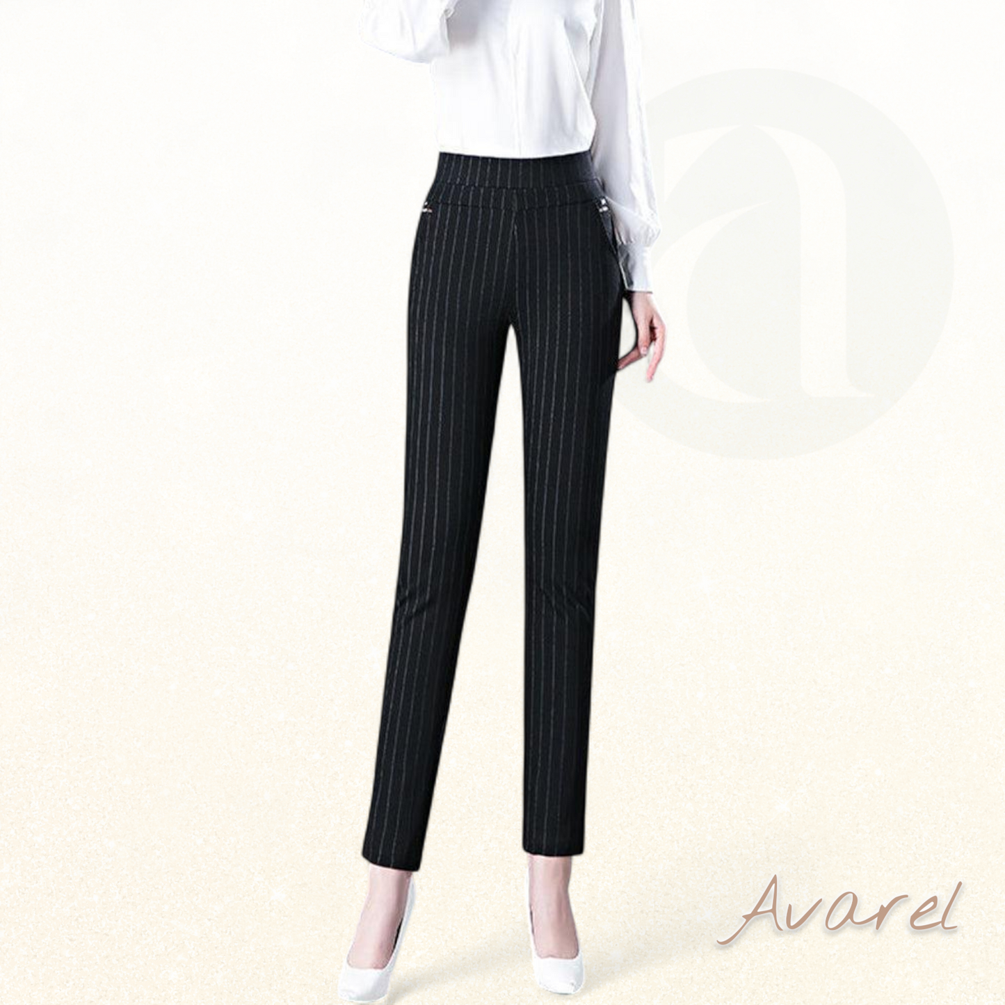 Stilvoll Hochtaillierte Hose mit praktische Tasche für de perfekte Look