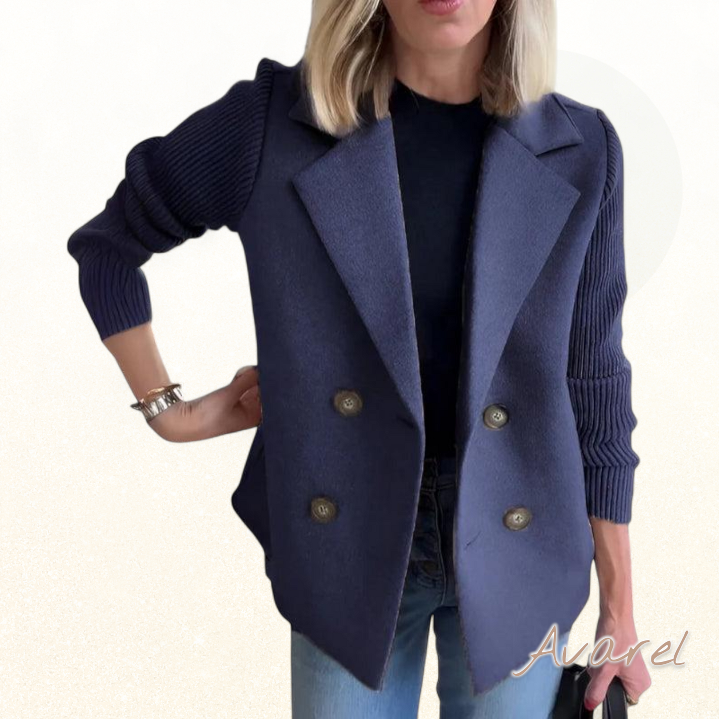 Sweater Blazer Velin im modische Look für e einzigartigs Erscheinig