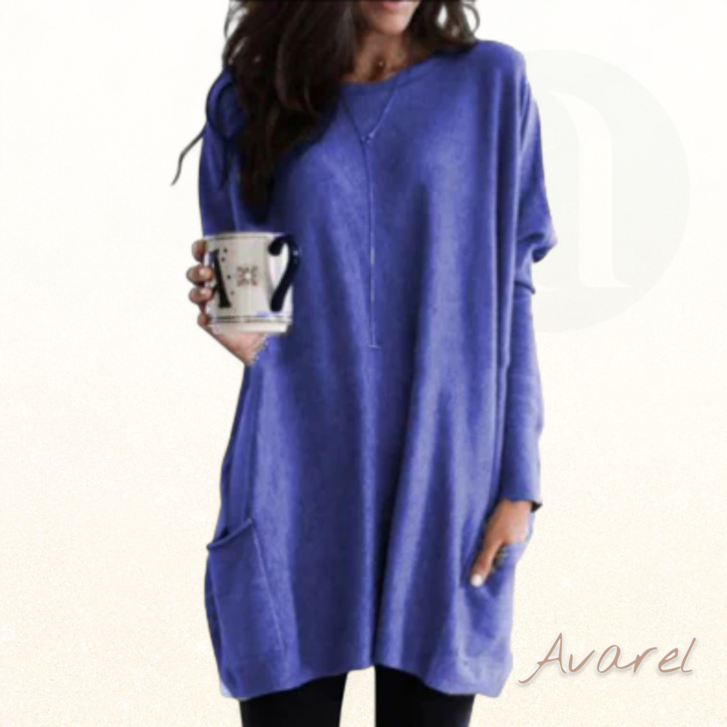 Alkinar Dame Komfortabler Sweatshirt mit Langärmle – Perfekt für jede Gelegenheit