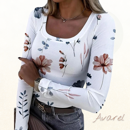 Stilvolls T-Shirt mit Blume-Design und vielseitigem Look