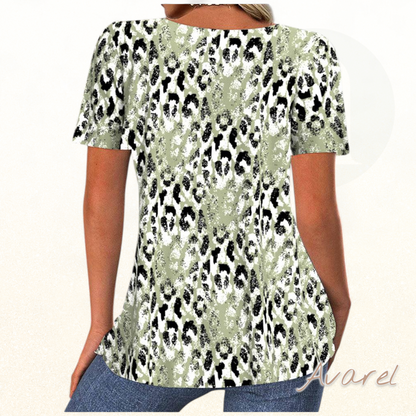 Stylisch bedruckts T-Shirt mit Rundhalsausschnitt und Kurzarm