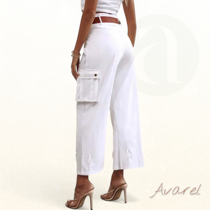 Bequemi Cargohose mit stilvolle einfarbige Taschen