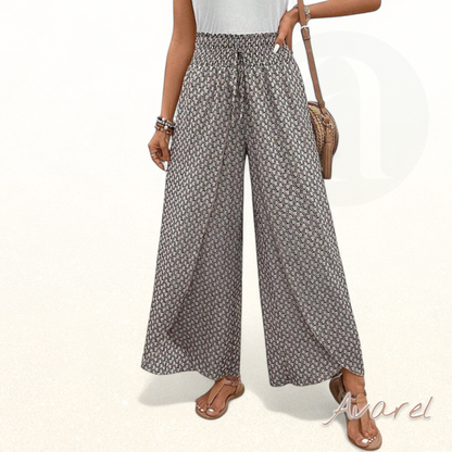 Stilvoll Hose mit wiitem Bein und elastischem Kordelzug, verziert mit moderne geometrischer Druck