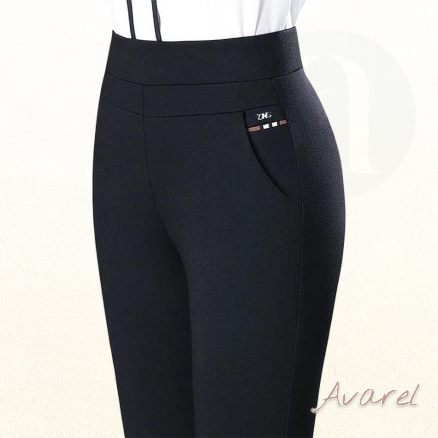 Stilvoll Hochtaillierte Hose mit praktische Tasche für de perfekte Look