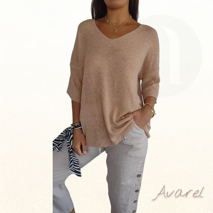 Kateria | Damenbluse mit V-Ausschnitt – modisch, bequem und stilvoll für dr perfekte Look