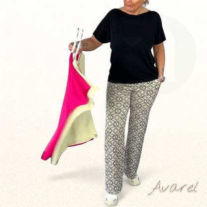 Stylischs einfarbigs Freizeit-T-Shirt mit bequemem Rundhalsausschnitt