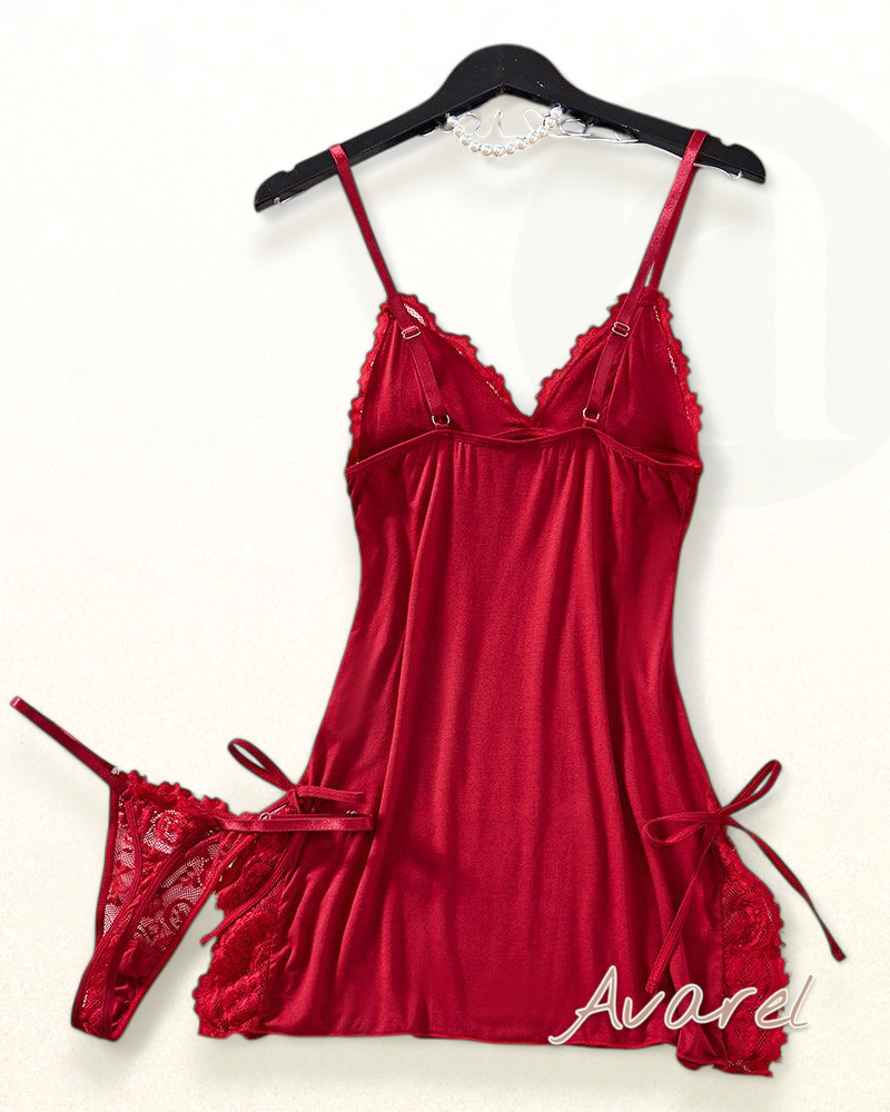 Verführerische sexy Dessous mit tiefem V-Ausschnitt