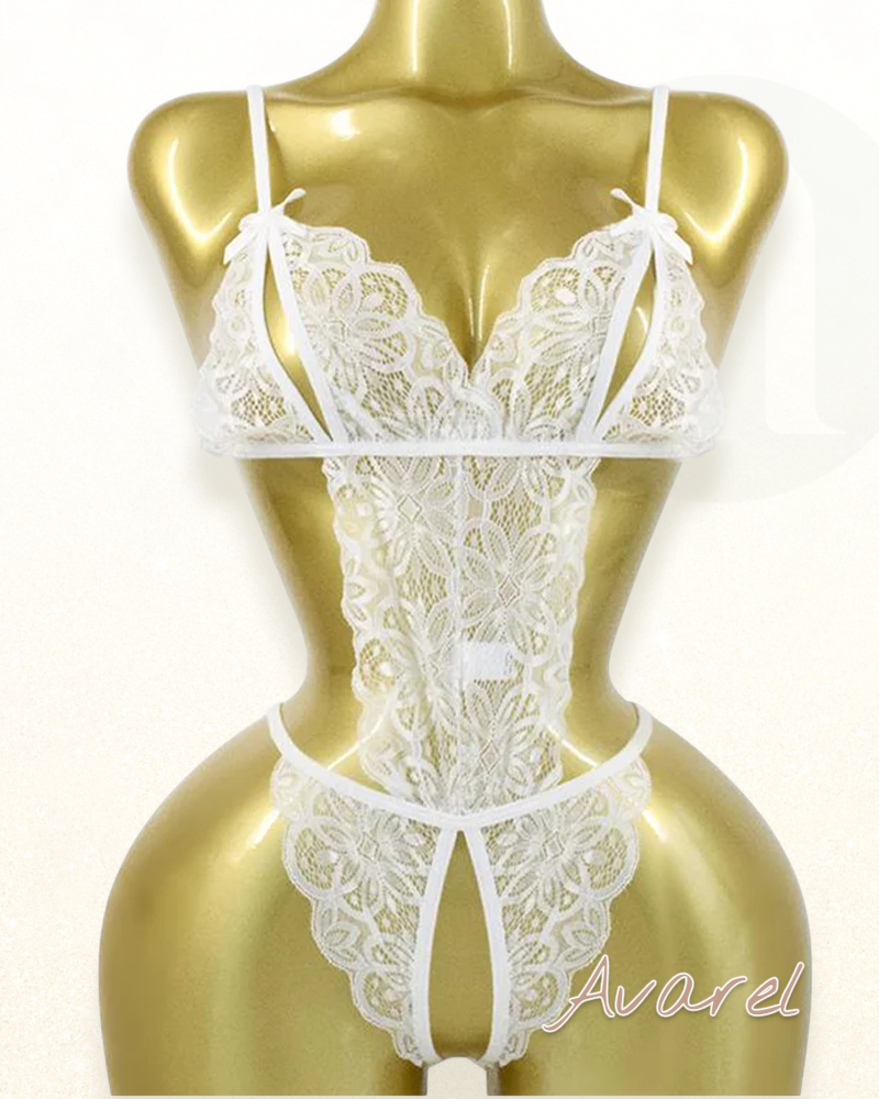 Sexy eijitäligi Spitze-Lingerie mit Schleife