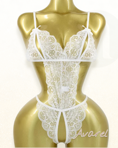 Sexy eijitäligi Spitze-Lingerie mit Schleife