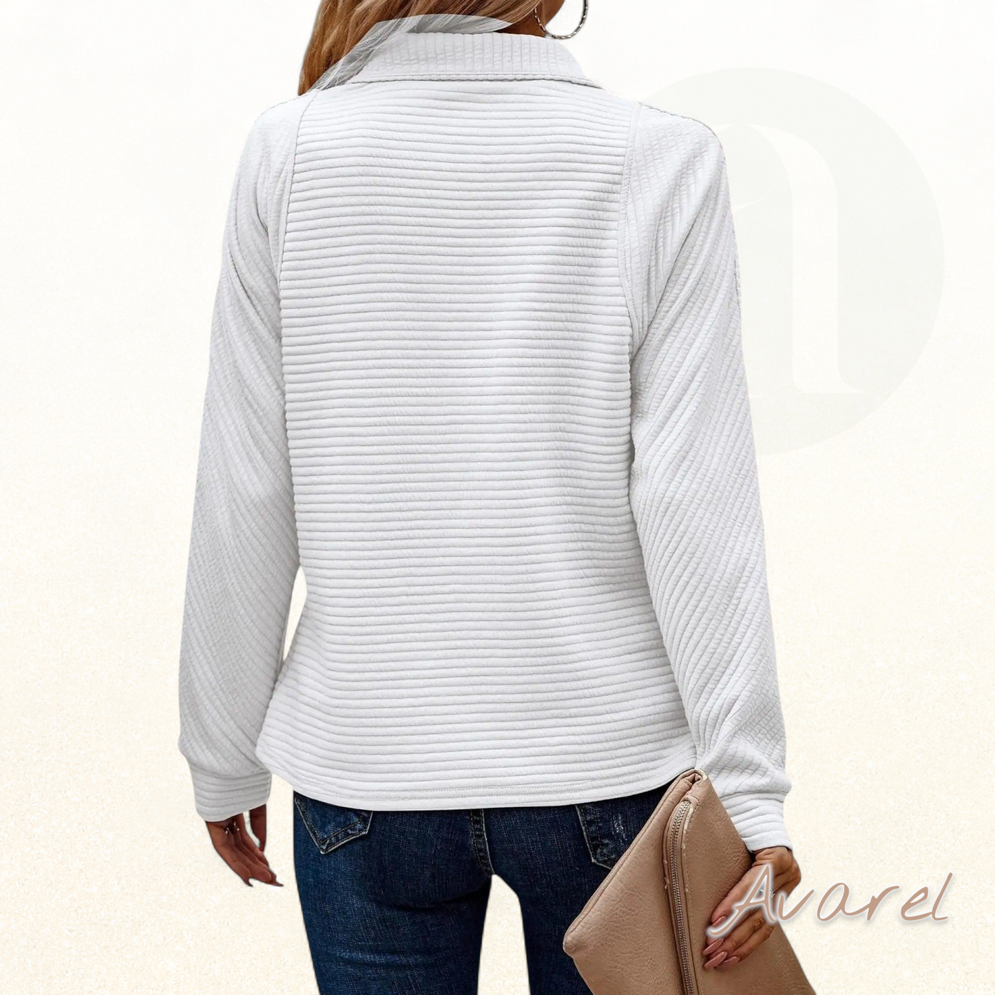 Elegant zippbarer Sweater für e raffinierte und einzigartigi Look