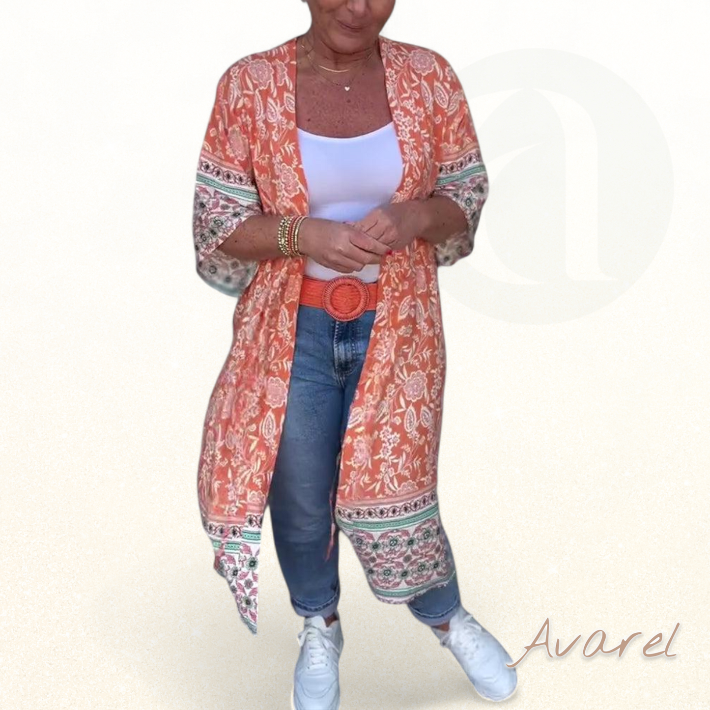 Stylischer Bedruckter Urlaub-Standmantel Für Dr Perfäkte Strandlook