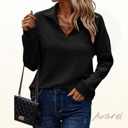 Elegant zippbarer Sweater für e raffinierte und einzigartigi Look